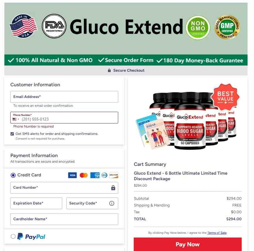 Gluco Extend discount